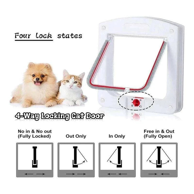 Locking Cat DoorDescription:
Tired of your cat scratching at the door? Give them the freedom they crave while keeping your home secure with this easy-to-use 4-way locking cat door.
Regal Pet PalaceRegal Pet PalaceLocking Cat Door