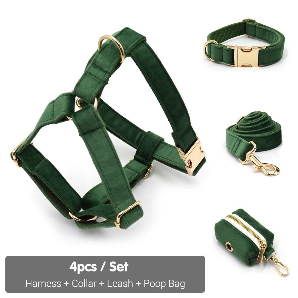 Personalized Velvet Dog Collar