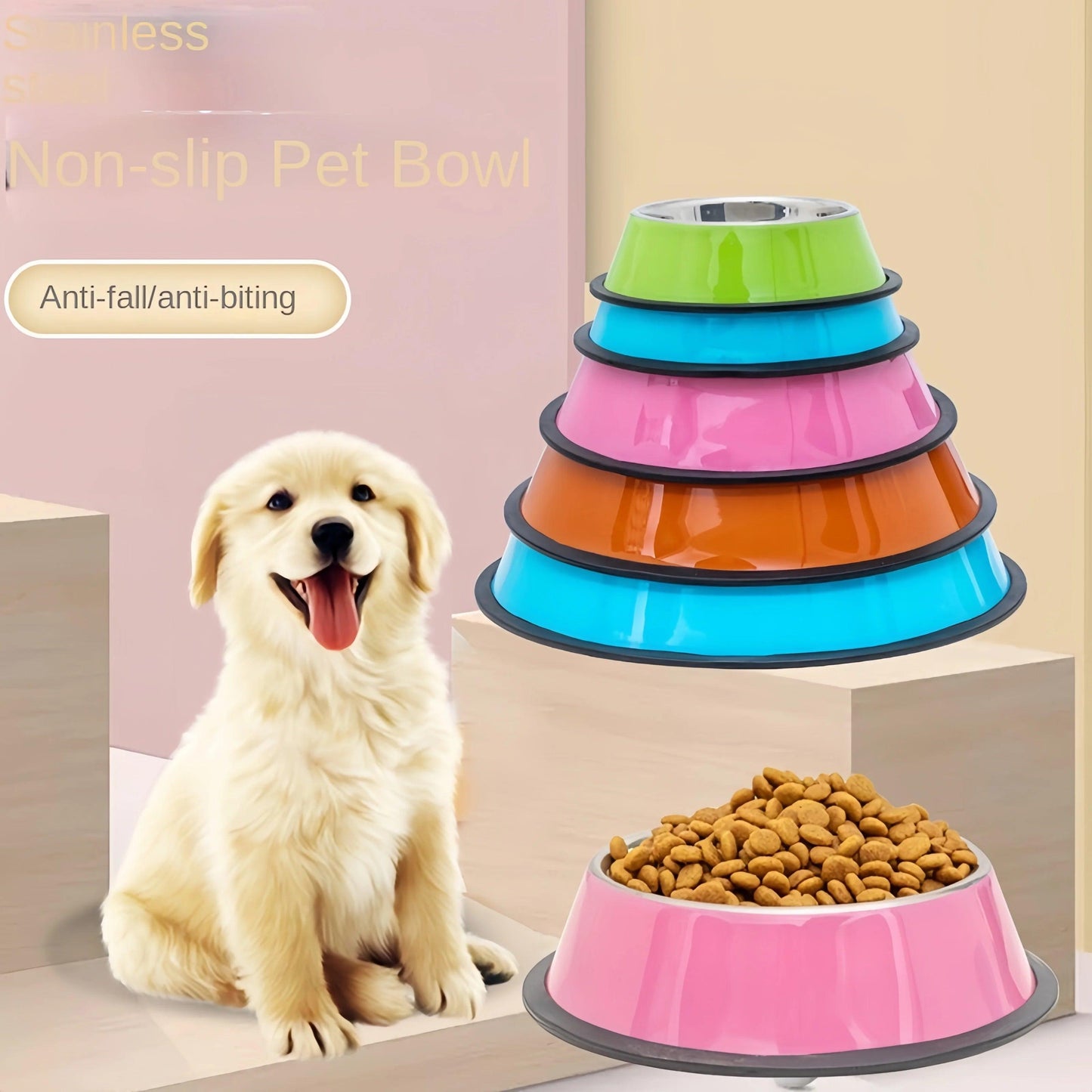 Durable Stainless Steel Pet Bowl