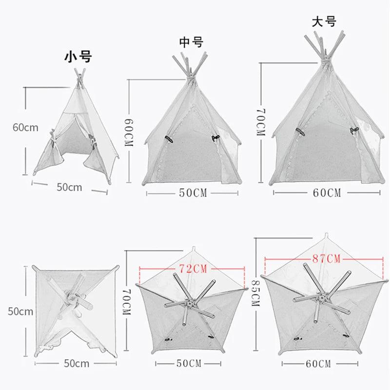 Portable Pet Teepee Bed
