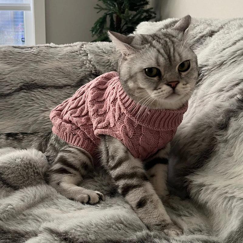 Warm Knitted Sweater for Dogs