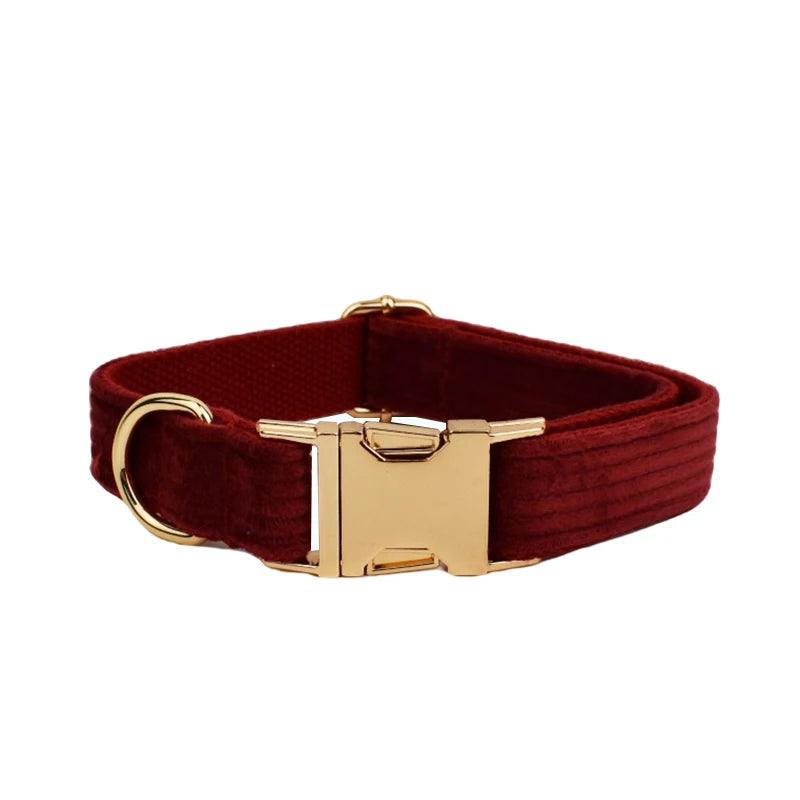 Wine Red Corduroy Dog Set