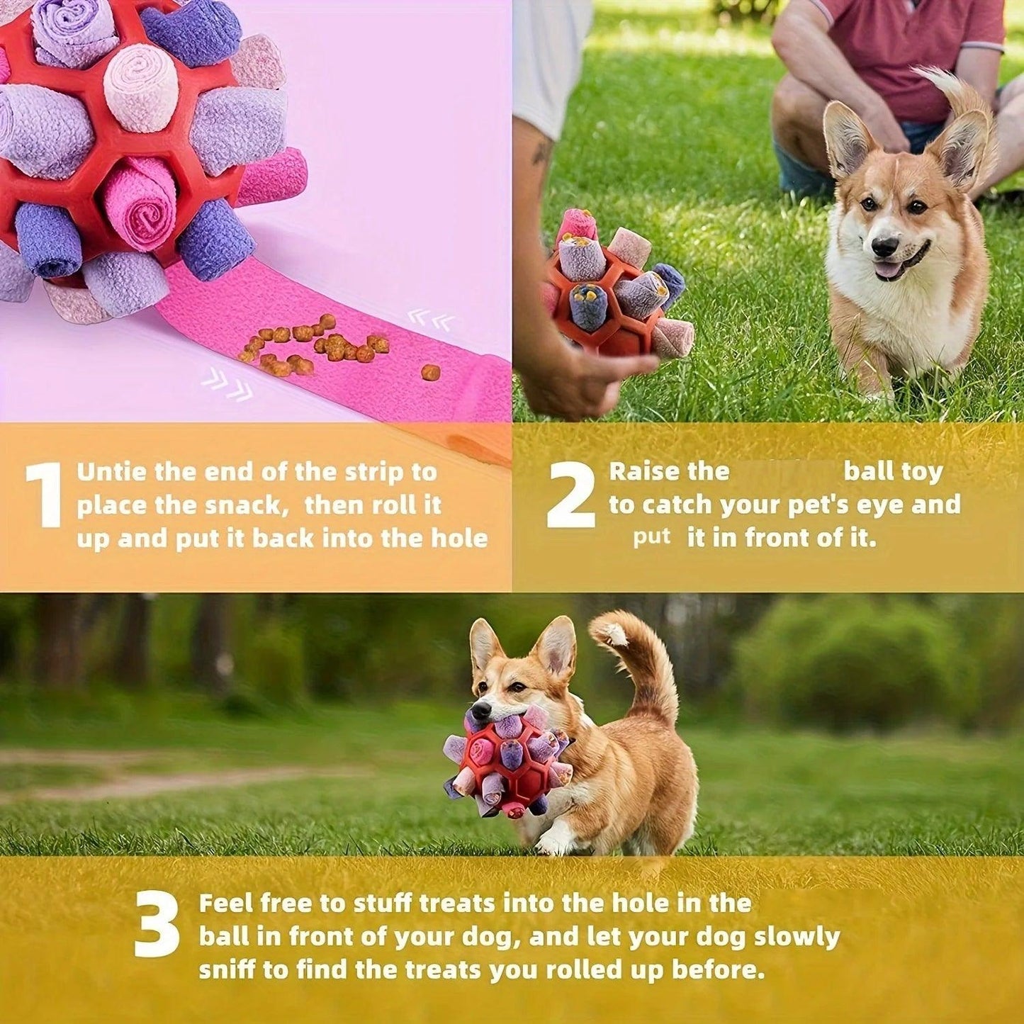 Interactive Sniffing Puzzle Ball
