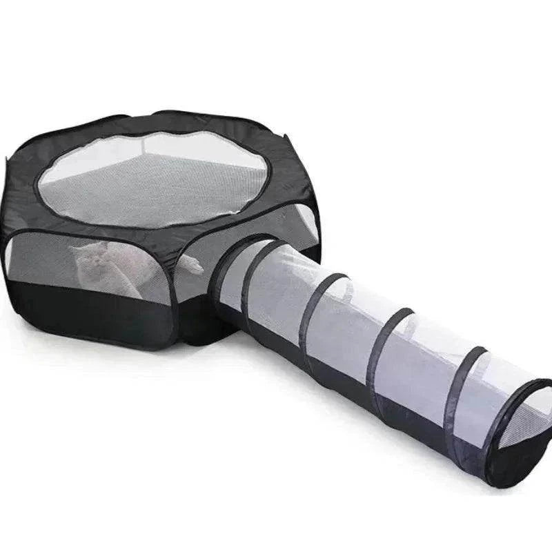 Foldable Cat Tunnel SetDescription:
Transform your cat's playtime with this foldable two-piece tunnel set. Perfect for curious cats and small pets, offering hours of entertainment and comRegal Pet PalaceRegal Pet PalaceFoldable Cat Tunnel