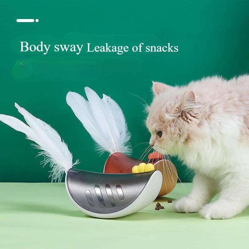 Interactive Feather Cat Toy