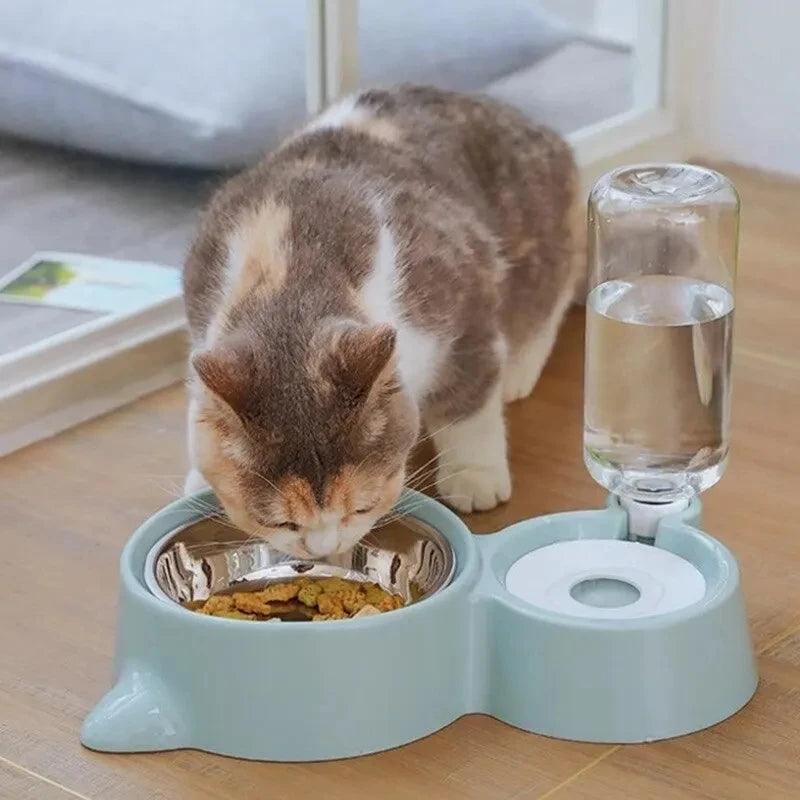 2-in-1 Cat Food & Water Bowl