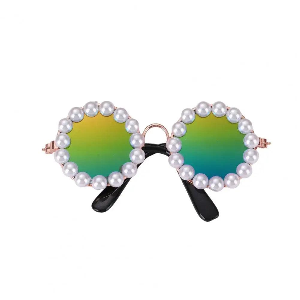 Elegant Pearl Pet Glasses