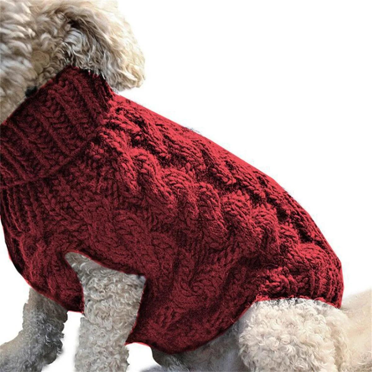 Warm Knitted Sweater for Dogs