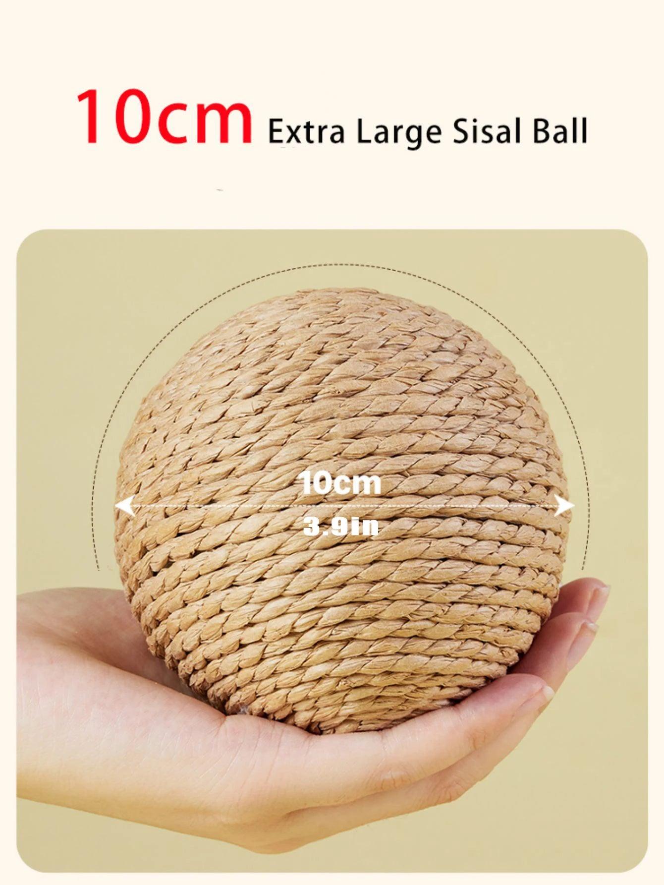 Interactive Sisal Cat Ball