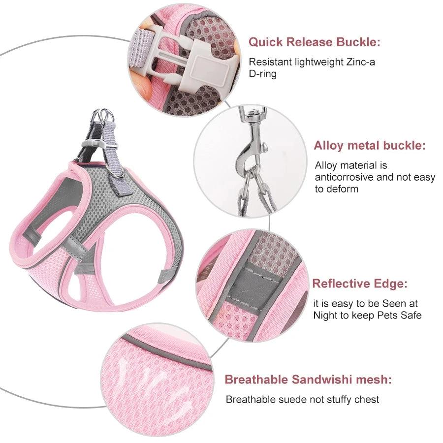 Reflective Cat Harness Set