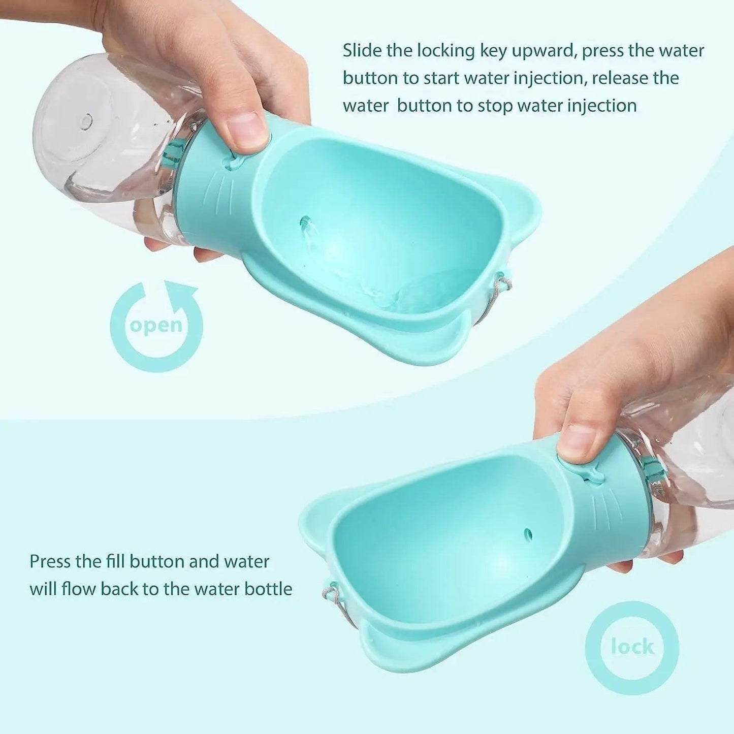 2-in-1 Dog Travel Bottle