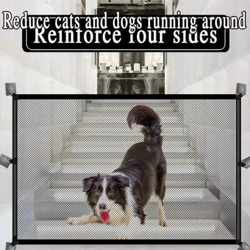Foldable Mesh Pet GateDescription:
Keep your pet safe without sacrificing space! This breathable mesh barrier is perfect for blocking stairs, doorways, or rooms, creating a secure and coRegal Pet PalaceRegal Pet PalaceFoldable Mesh