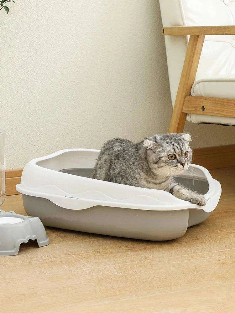 Spatter-Proof Semi-Enclosed Litter BoxDescription:
Say goodbye to messy floors! This semi-enclosed litter box keeps your cat’s space clean and your home odor-free while providing comfort and privacy forRegal Pet PalaceRegal Pet PalaceSpatter-Proof Semi-Enclosed