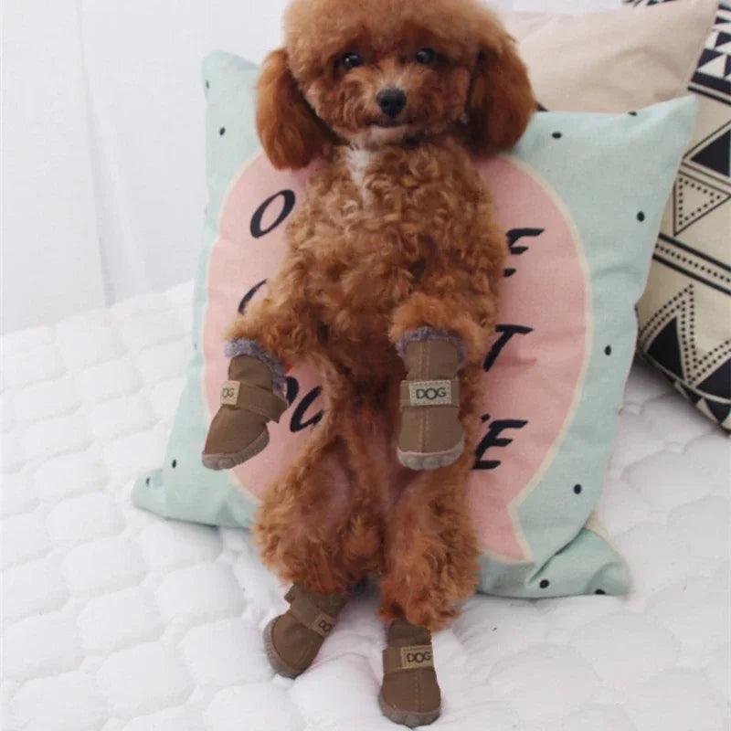 Plush Winter Dog Booties