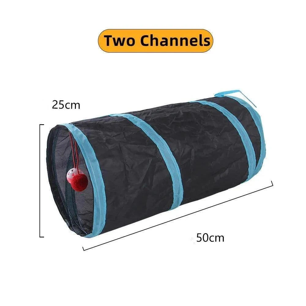 Foldable Cat Play TunnelDescription:
Let your cat explore a world of adventure with this foldable play tunnel! A fun, durable toy that offers endless entertainment and exercise for your fuRegal Pet PalaceRegal Pet PalaceFoldable Cat Play Tunnel