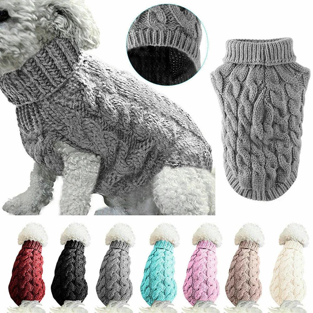 Warm Knitted Sweater for Dogs