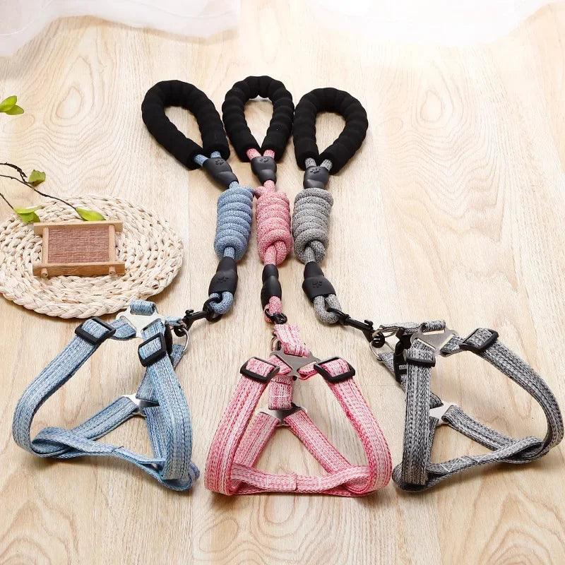Adjustable Dog Harness Set