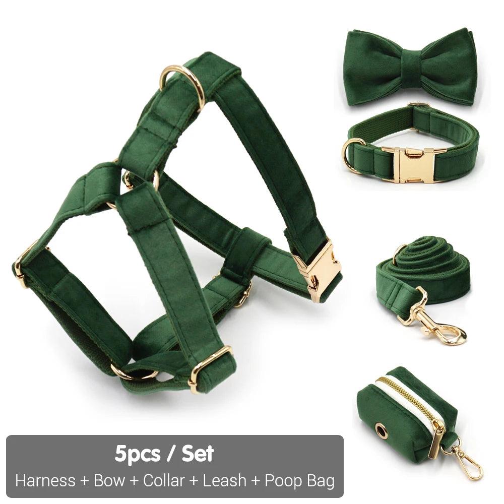 Personalized Velvet Dog Collar