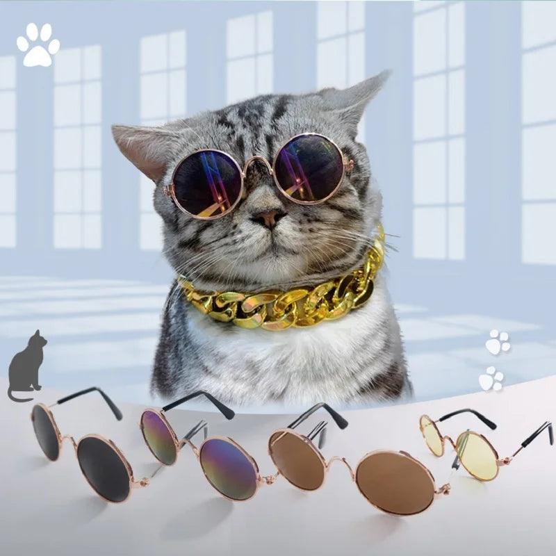 Vintage Round Pet Sunglasses