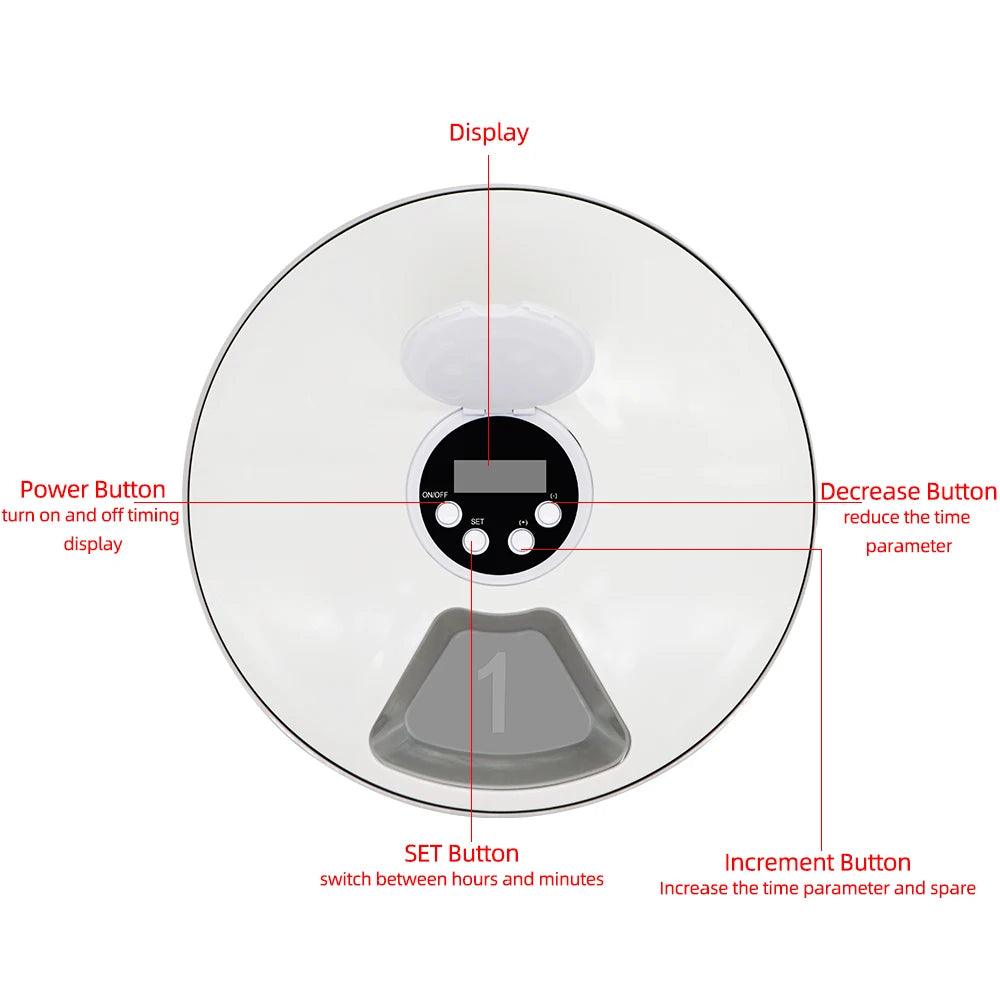 6-Meal Automatic Pet Feeder