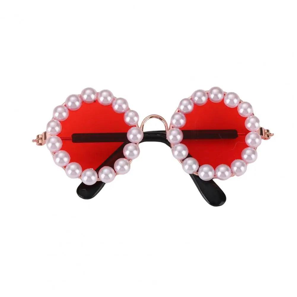 Elegant Pearl Pet Glasses