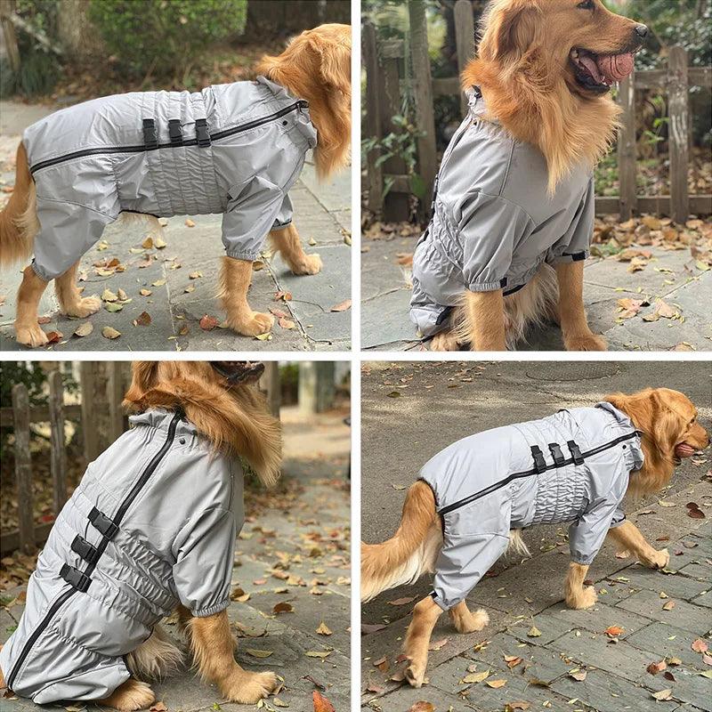 Waterproof 4-Legged Dog Raincoat