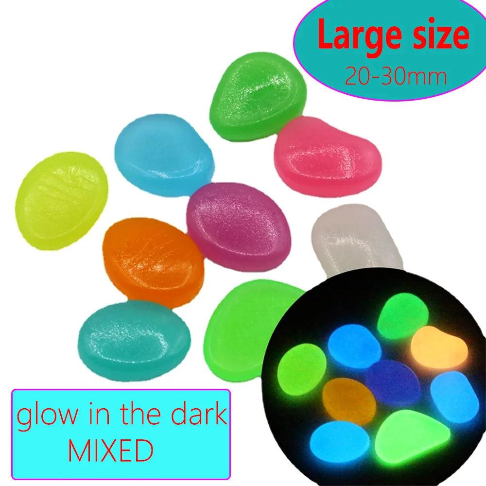 Luminous Glowing Aquarium Pebbles