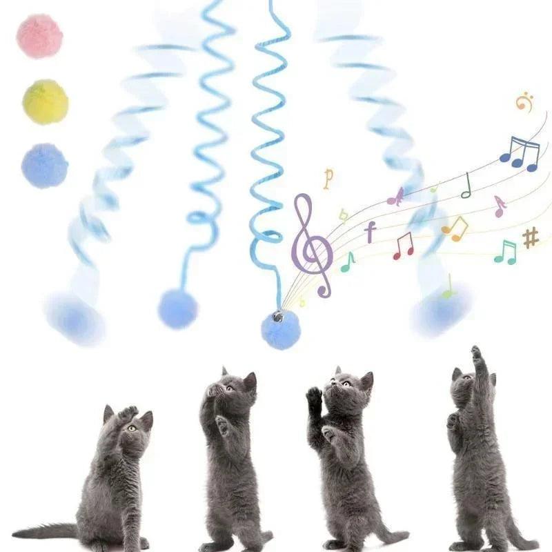 Interactive Cat Spring Rope Toy