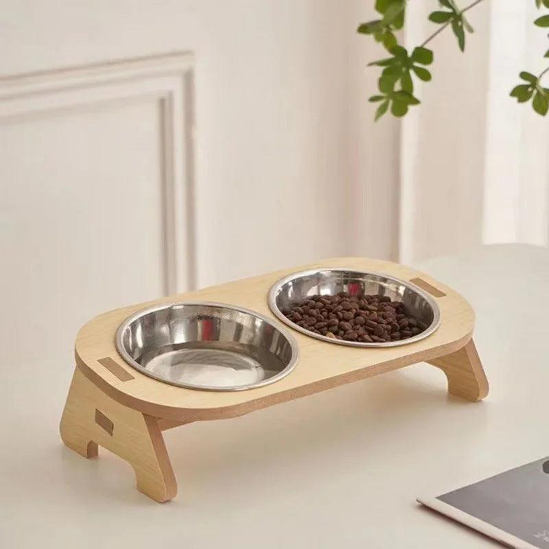 Adjustable Wooden Pet Bowls