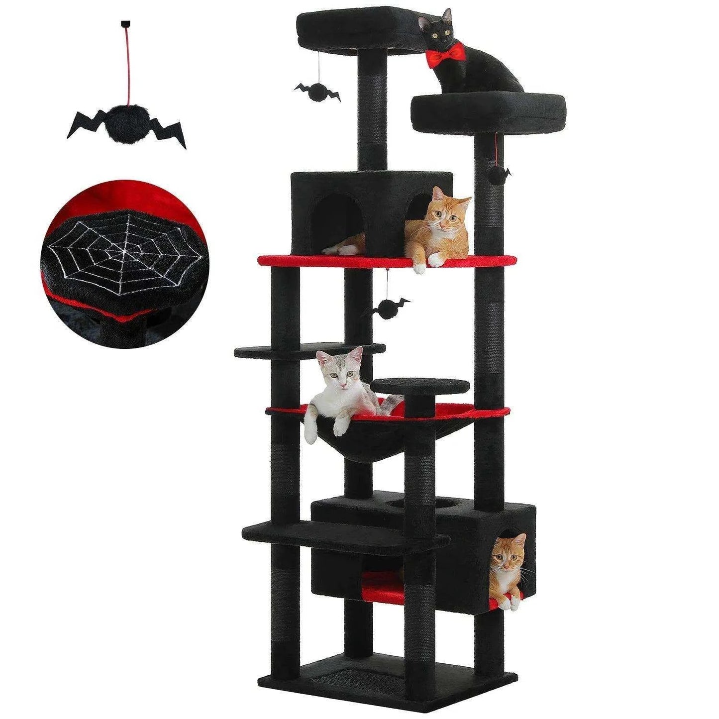 Large Cat Tree TowerDescription:
Give your cat the ultimate playground with this spacious multi-level tree. It’s designed for scratching, climbing, napping, and endless entertainment. PRegal Pet PalaceRegal Pet PalaceLarge Cat Tree