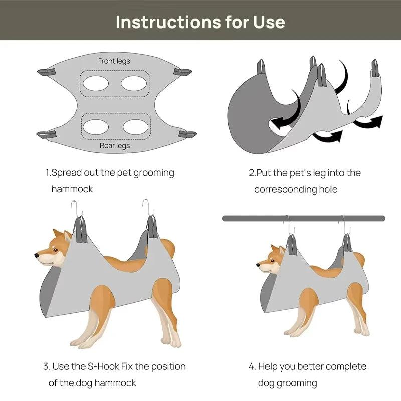 Comfortable Dog Grooming Hammock