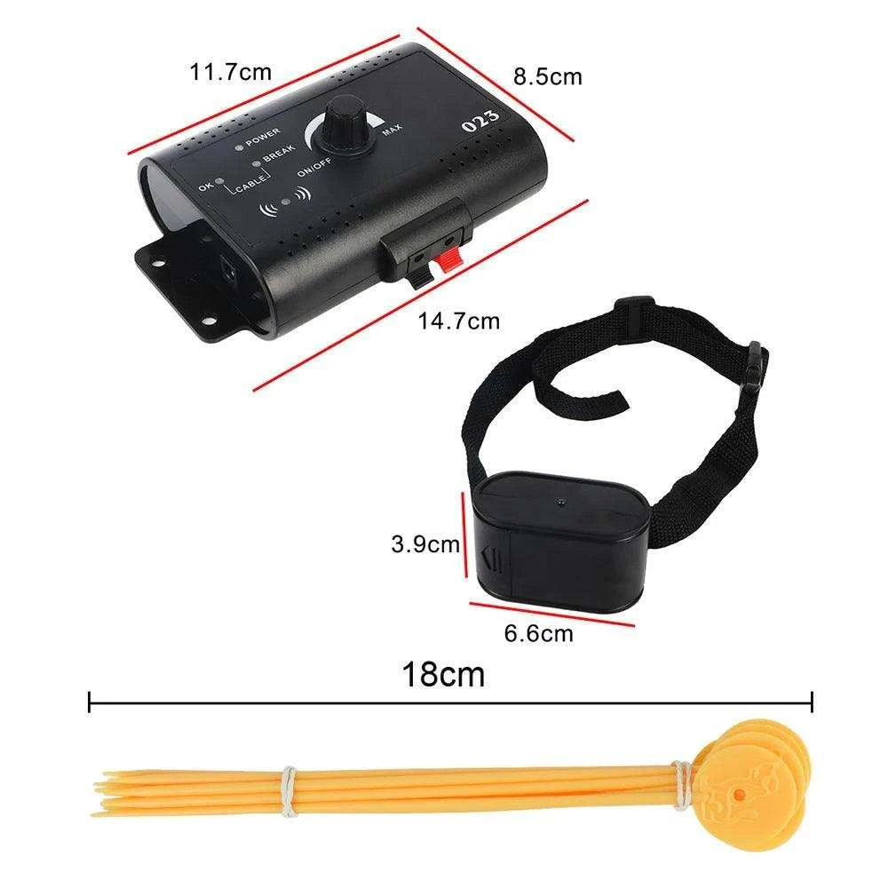 Wireless Electronic Pet FenceDescription:
Keep your dog safe while giving them freedom! This electronic pet fence system trains your pup to stay within set boundaries, ensuring their security wRegal Pet PalaceRegal Pet PalaceWireless Electronic Pet