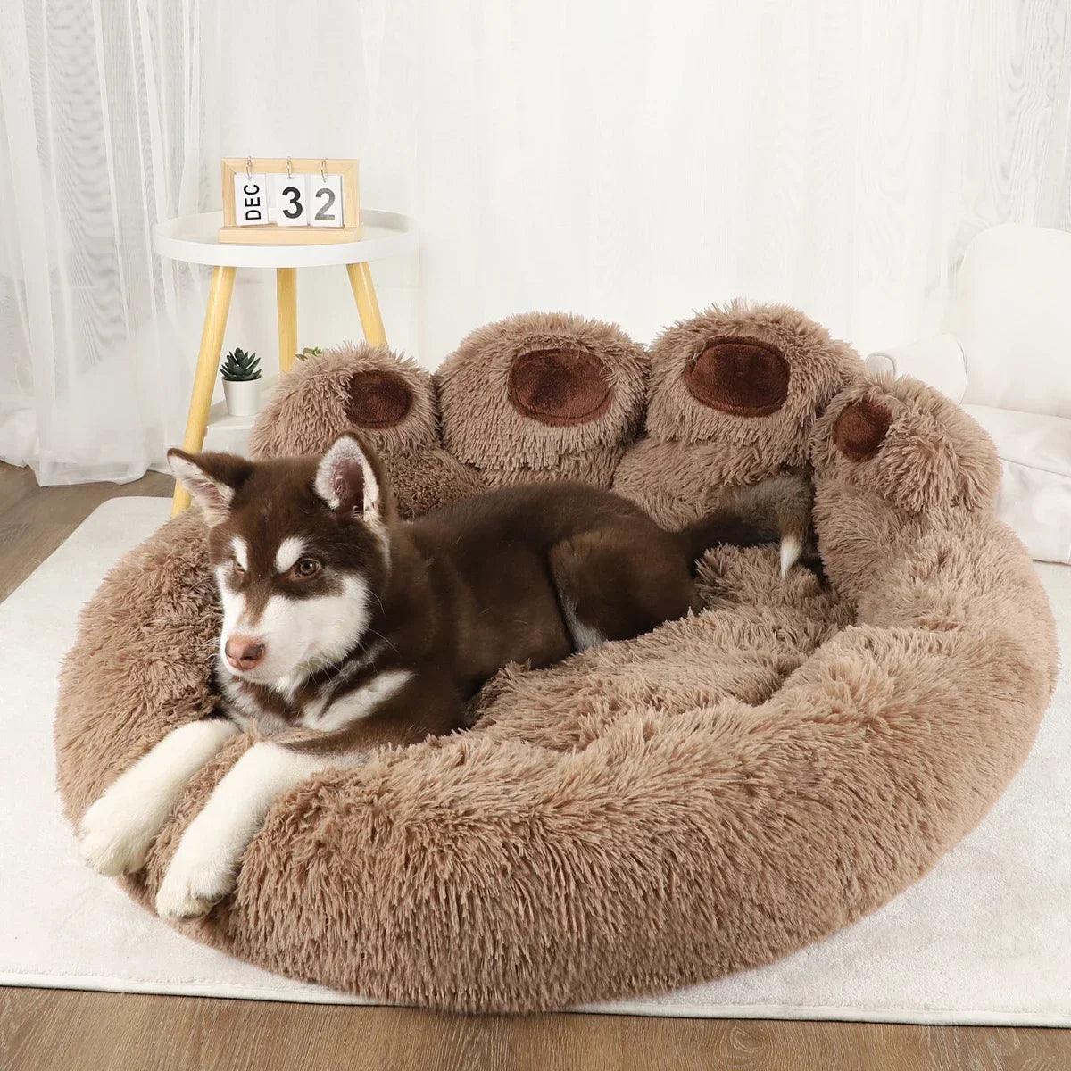 Ultra-Cozy Plush Dog Bed