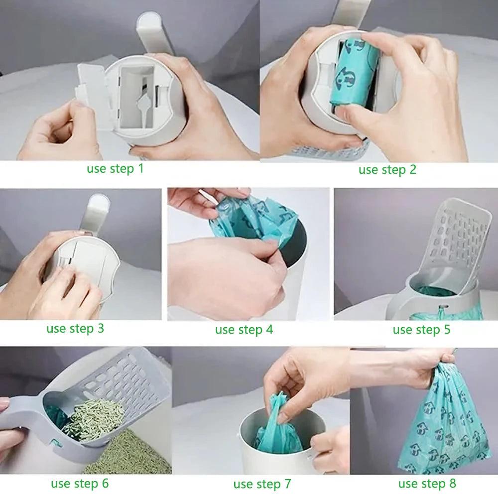 Self-Cleaning Cat Litter Scoop