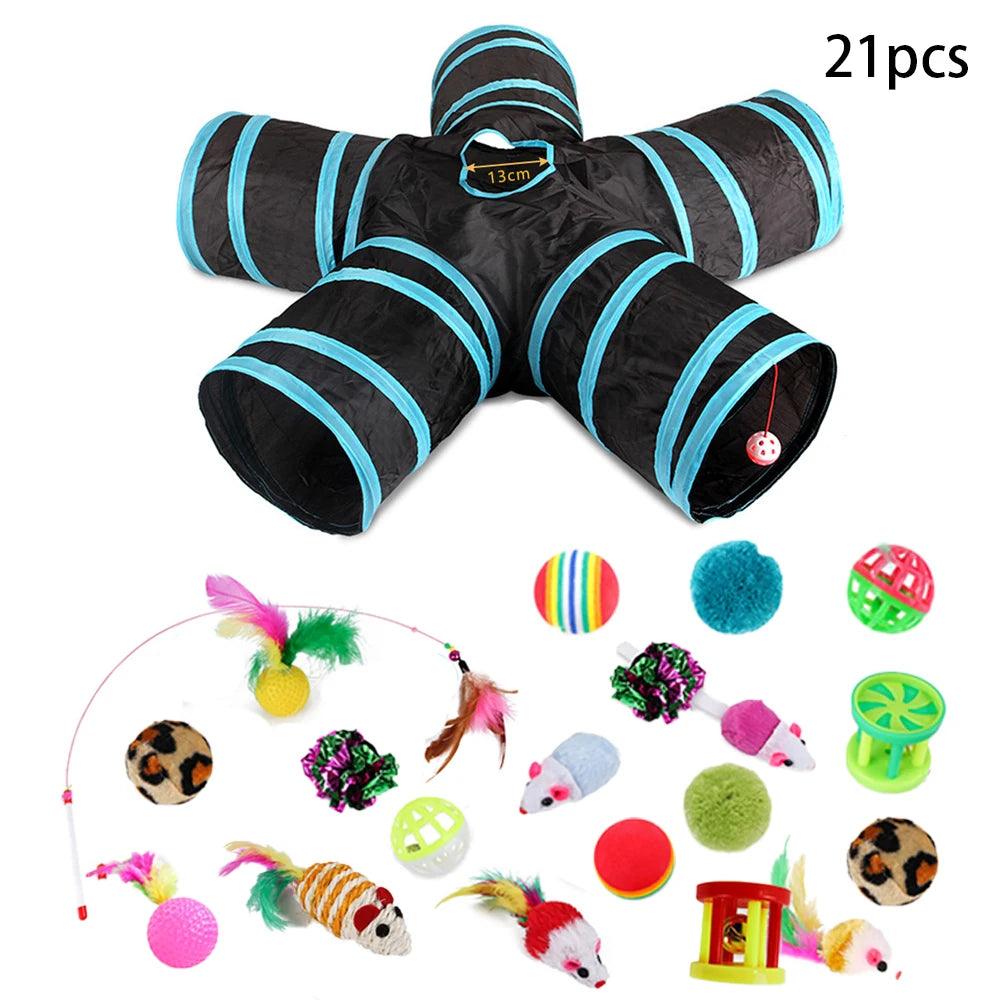 Crinkle Cat Tunnel Toy