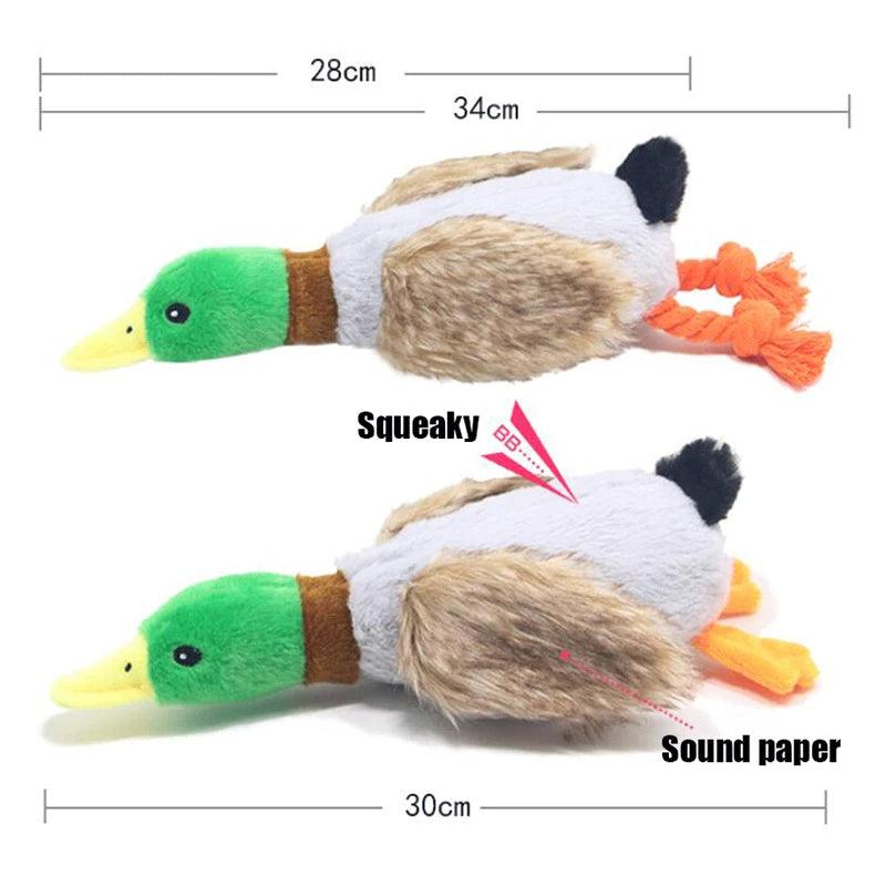 Squeaky Plush Duck Toy