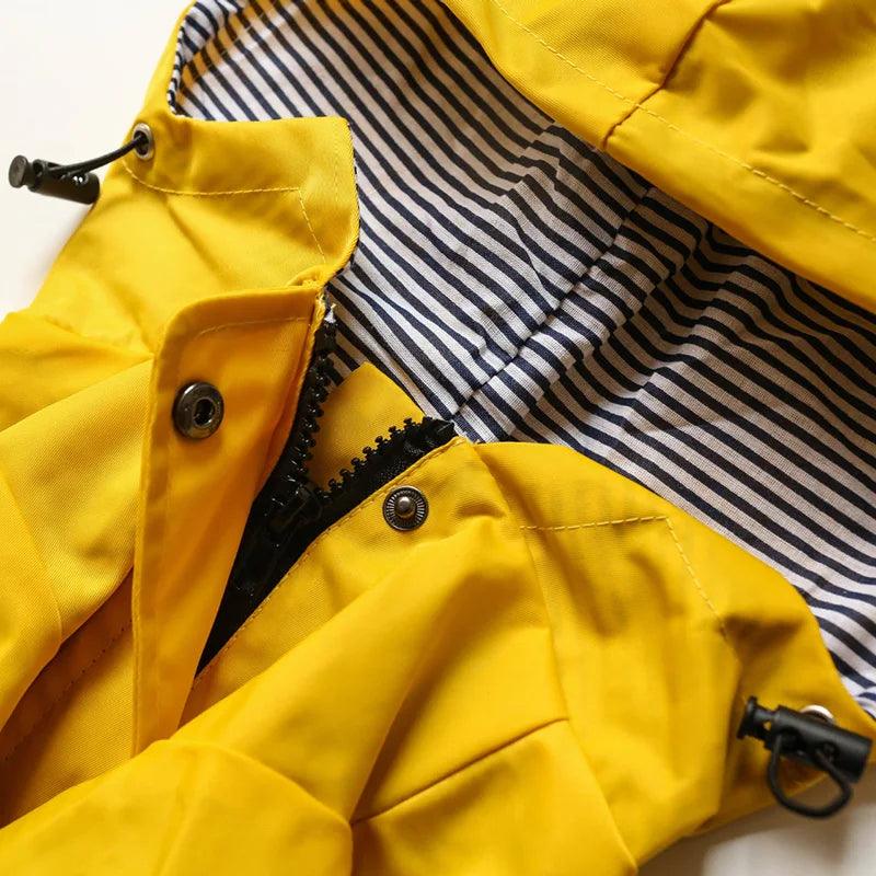 Yellow Pup Raincoat Jacket
