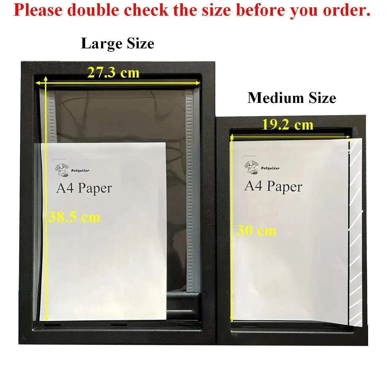 Weatherproof Insulated Pet DoorDescription:
Give your pet the freedom to come and go while keeping your home warm and dry. This insulated, weatherproof pet door is designed for all seasons and ulRegal Pet PalaceRegal Pet PalaceWeatherproof Insulated