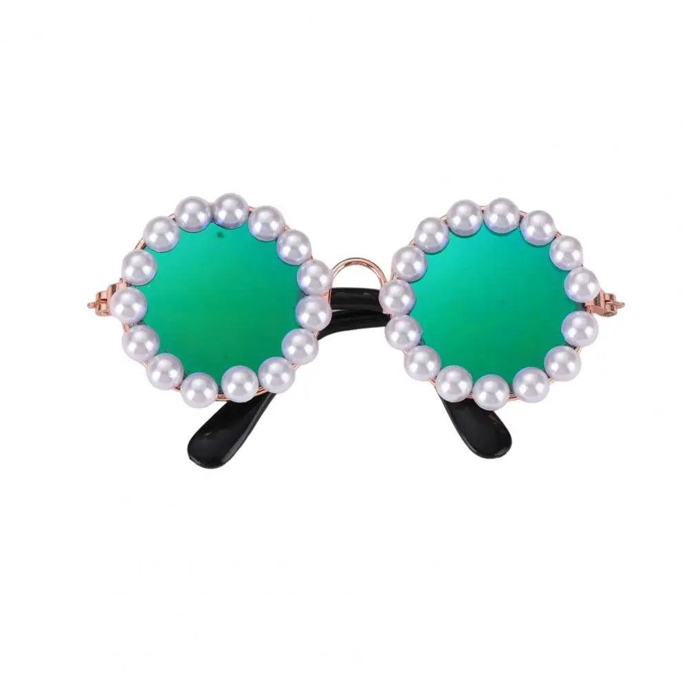 Elegant Pearl Pet Glasses