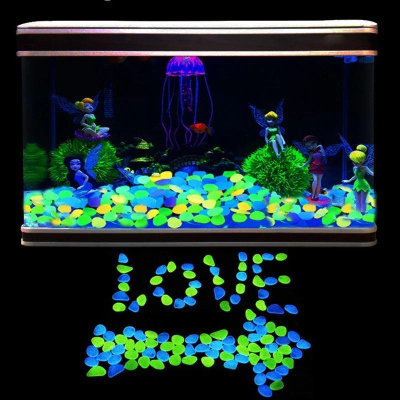 Luminous Glowing Aquarium Pebbles