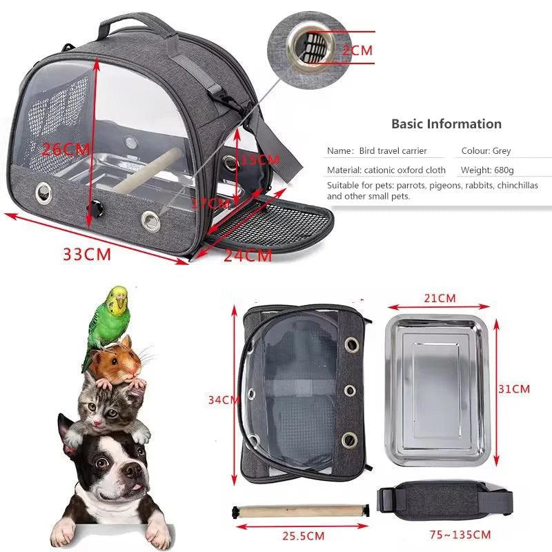 Portable Bird Travel Carrier