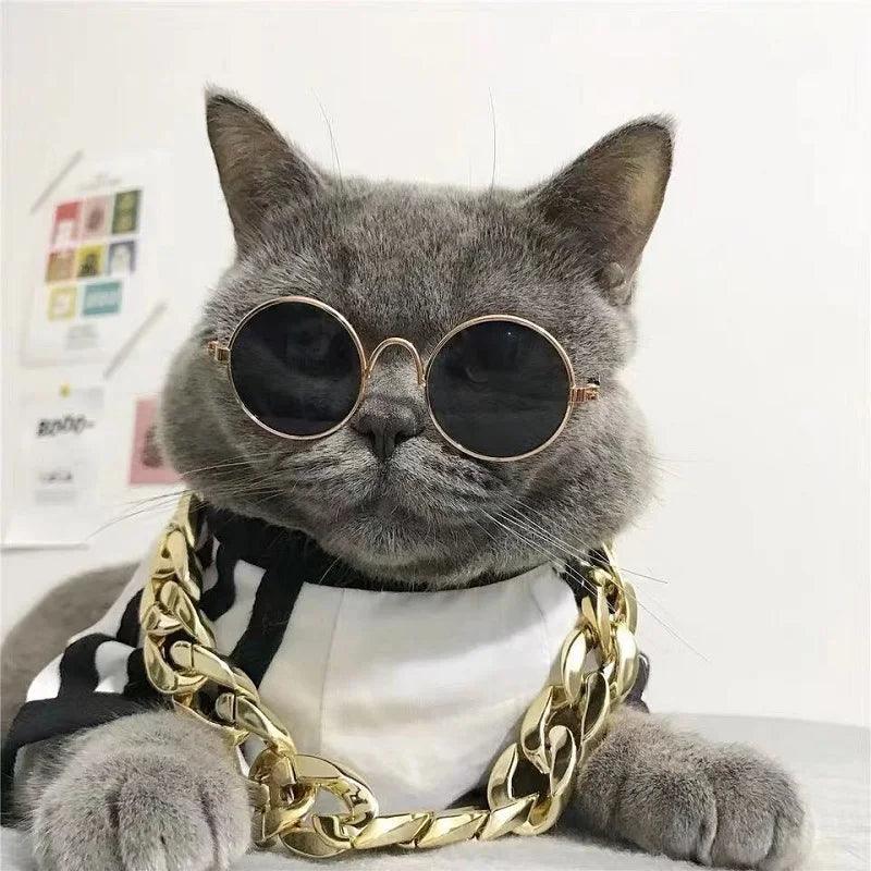 Vintage Round Pet Sunglasses