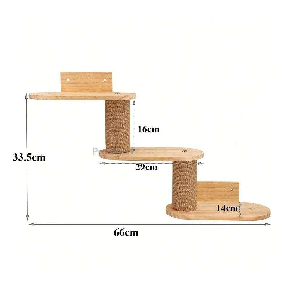 Wall Mounted Cat TreeDescription:
Give your cat the ultimate climbing adventure with this sleek wall-mounted cat tree. Perfect for active felines, it saves space and adds style while keRegal Pet PalaceRegal Pet PalaceWall Mounted Cat Tree