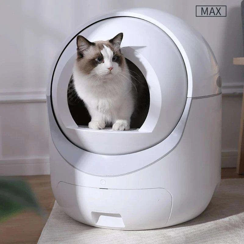 Smart Self-Cleaning Cat Litter BoxDescription:
No more scooping! This extra-large, fully enclosed automatic litter box quietly cleans itself, controls odors, and provides a stress-free, hygienic spaRegal Pet PalaceRegal Pet PalaceSmart Self-Cleaning