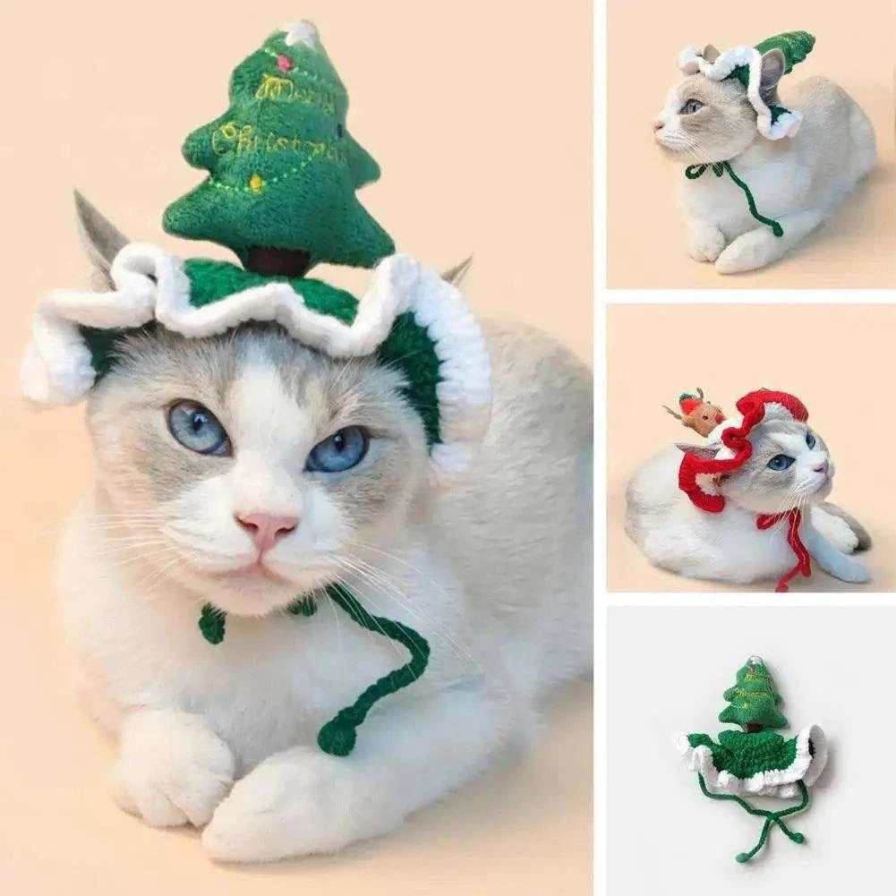 Cozy Winter Pet HatDescription:
Dress your pet in holiday cheer! This handmade wool knitted cat hat adds warmth and festive spirit, perfect for winter and Christmas celebrations with yRegal Pet PalaceRegal Pet PalaceCozy Winter