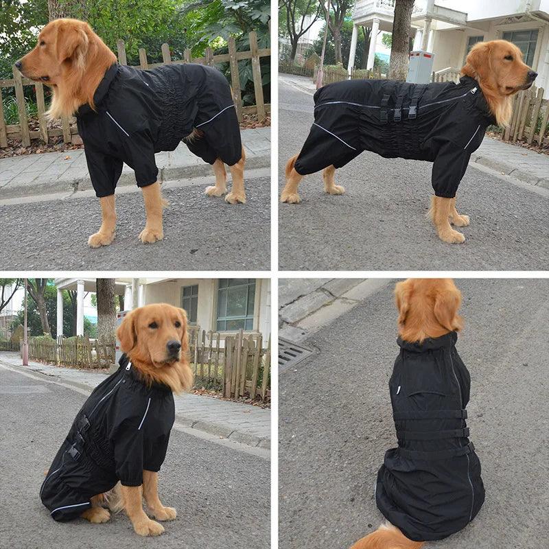 Waterproof 4-Legged Dog Raincoat