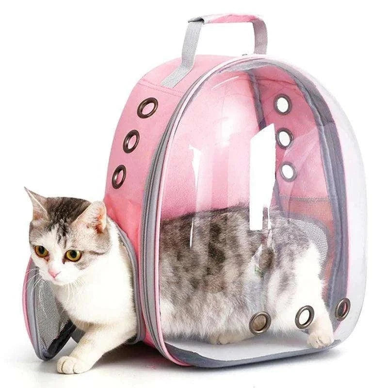 Space Capsule Pet BackpackDescription:
Turn heads while giving your pet a cozy, breathable travel experience. This transparent bubble backpack keeps them safe, stylish, and close on every adRegal Pet PalaceRegal Pet PalaceSpace Capsule