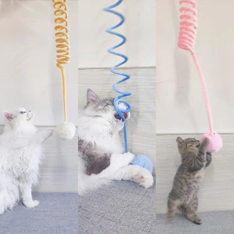 Interactive Cat Spring Rope Toy