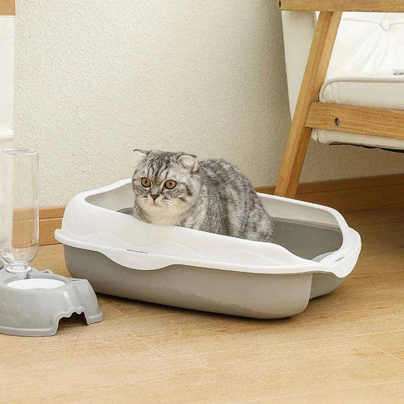 Spatter-Proof Semi-Enclosed Litter BoxDescription:
Say goodbye to messy floors! This semi-enclosed litter box keeps your cat’s space clean and your home odor-free while providing comfort and privacy forRegal Pet PalaceRegal Pet PalaceSpatter-Proof Semi-Enclosed