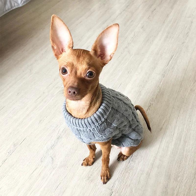 Warm Knitted Sweater for Dogs